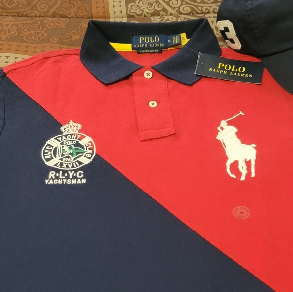 Polo Ralph Lauren Collared Shirt And Hat Set - Picture 2 of 12